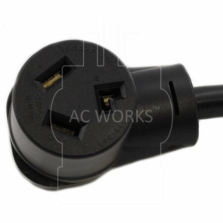 Ac Works 4-Prong NEW Dryer Plug to 3-Prong Old Dryer Socket Adapter with Cord S14301030-018